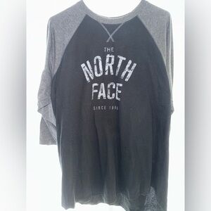 The North Face Black and Gray Logo Tee